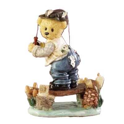 Fishin-Teddy Ceramic Gone Fishin’ Teddy