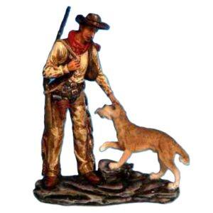 Cowboy with Hunting Dog