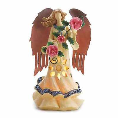 Lighted Ceramic Angel
