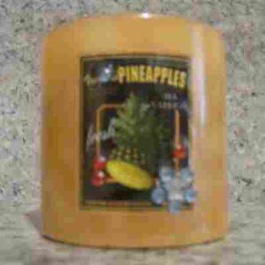 Tropical Pineapples Pillar Candle