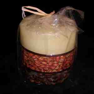 Coffee Scented Wax Pillar Candle