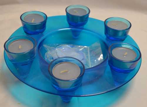 Round Glass Candle Holder