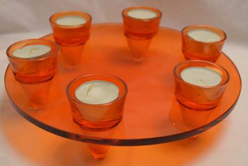 Round Glass Candle Holder