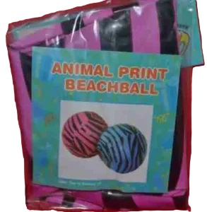 Animal Print Blow Up Beachball