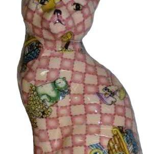 Pink Patchwork Cat