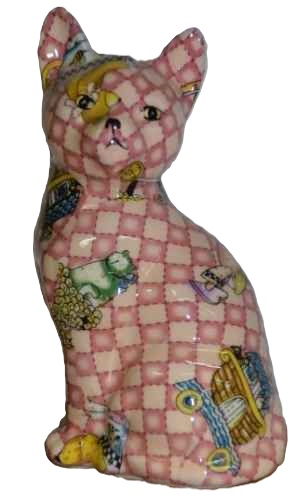 Cat Patchwork Pink Patchwork Cat