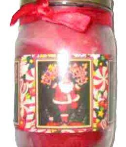 Christmas Jar Candle with Tag
