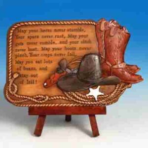 Cowboy Cowboy Logic Prayer Plaque