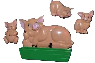 Ma and the Porkers Magnets