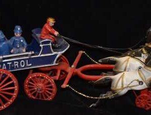 Cast Iron Police Patrol Wagon