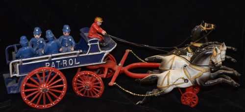 Cast Iron Police Patrol Wagon