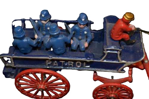 Cast Iron Police Patrol Wagon