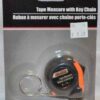 Tape Orange Key Chain Tape Measures