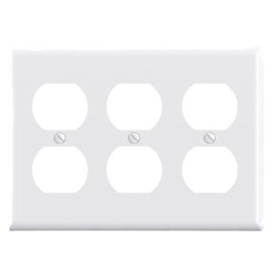 3 outlet cover 3 Gang White Outlet Cover