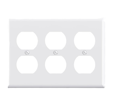 3 outlet cover 3 Gang White Outlet Cover